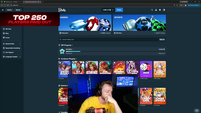 lebrohn playing Slots & Casino - Live Casino Stream
