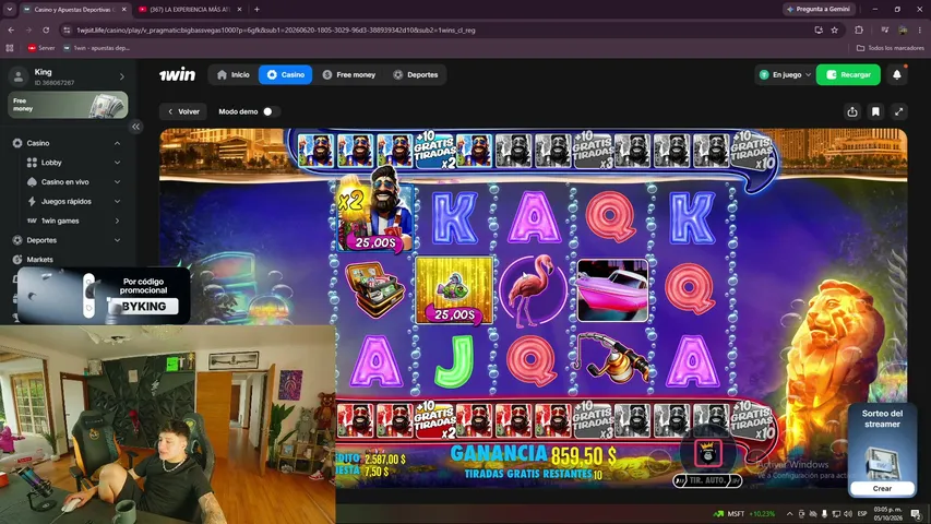 BykingCL playing Slots & Casino - Live Casino Stream