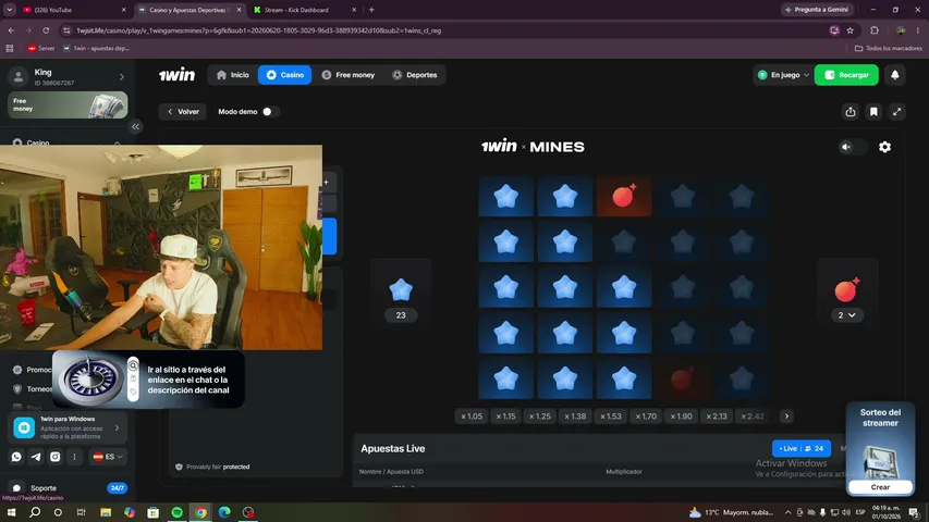 BykingCL playing Slots & Casino - Live Casino Stream