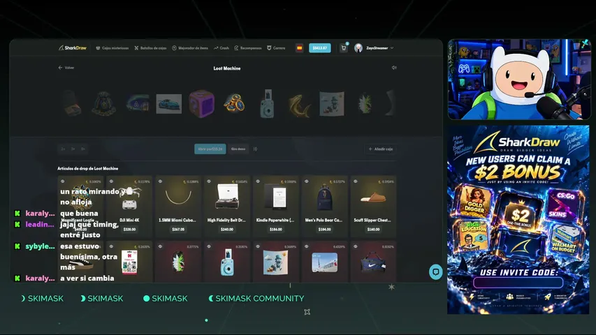 skimask00 playing Slots & Casino - Live Casino Stream