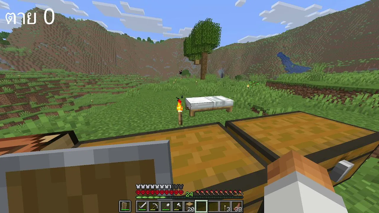 Minecraft Hardcore จะรอดมั้ย วันที่ 1