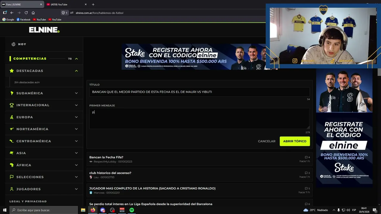 Tinubii — REACCIONAMOS EN VIVO!!, ANALIZAMOS PARTIDOS DE LA FECHA, TIKTOK, REACCIONES Y HABLAMOS DE LA VIDA PASATE LOCOO!