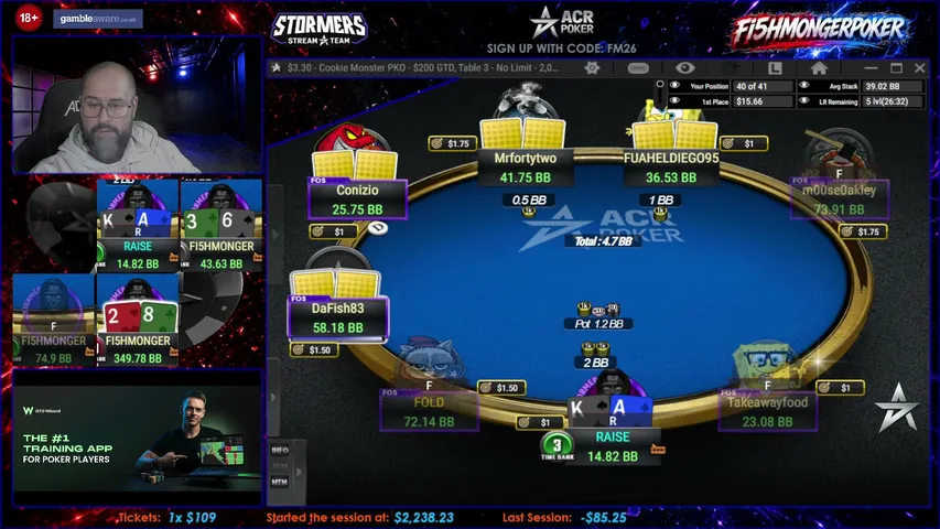 FI5HMONGERPOKER playing Poker - Live Casino Stream