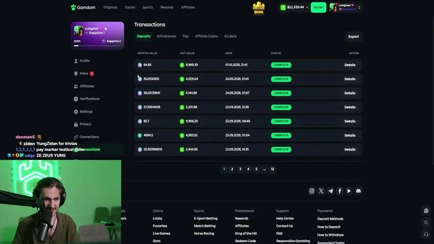 yungreal playing Slots & Casino - Live Casino Stream