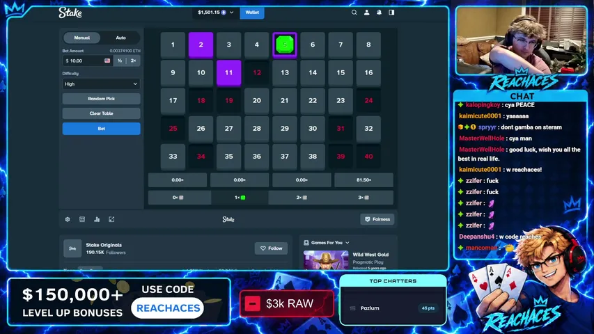 ReachAces playing Slots & Casino - Live Casino Stream