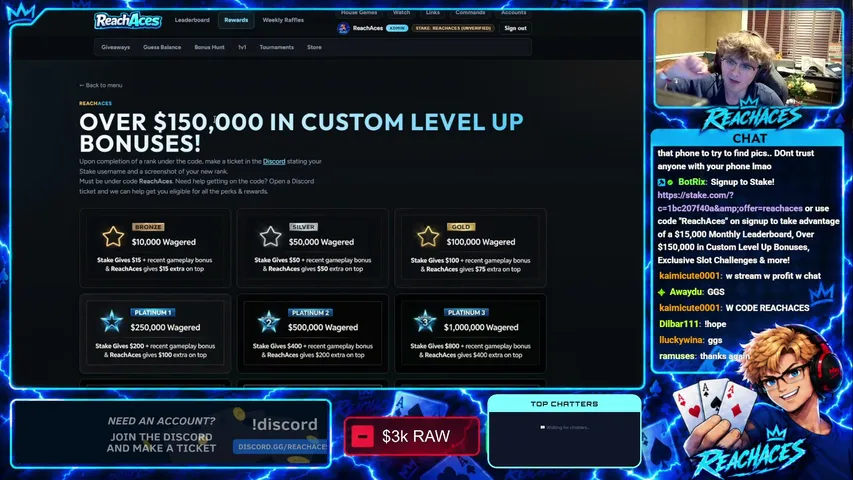 ReachAces playing Slots & Casino - Live Casino Stream