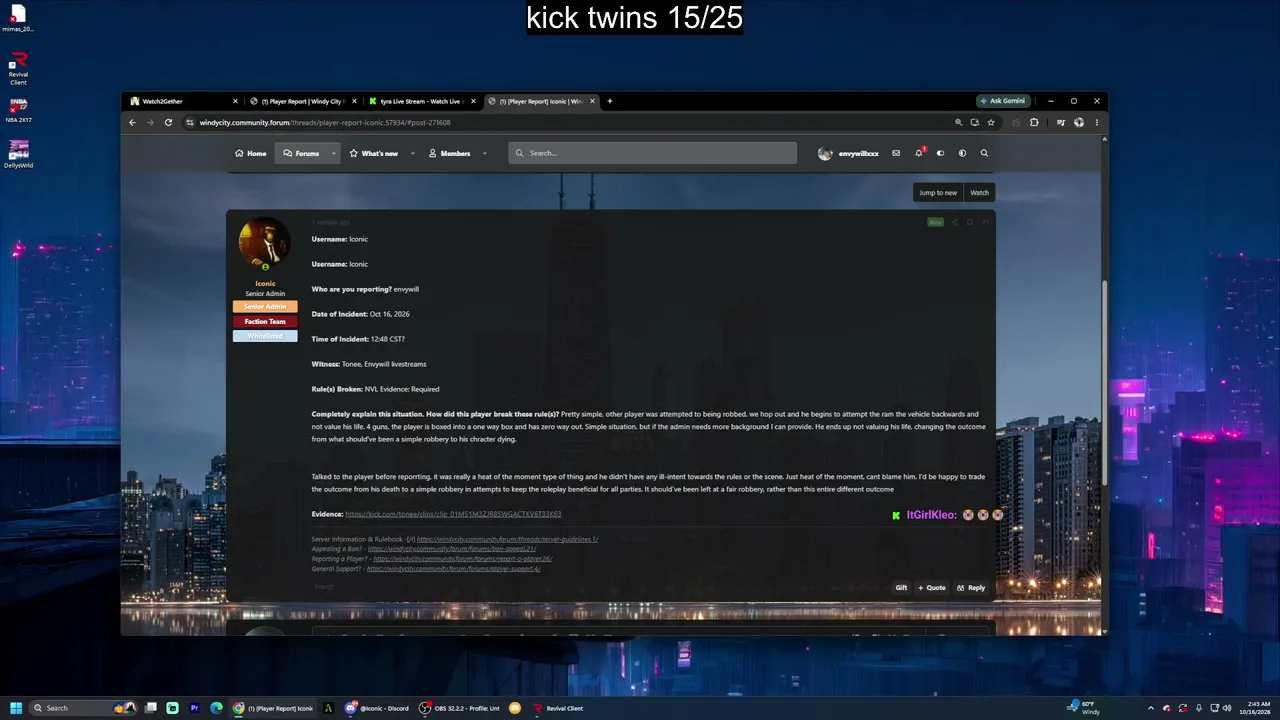 envywill live stream