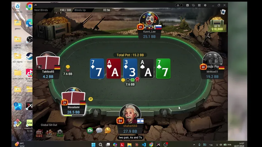 GRINDING TO THE FINAL TABLE | BIG POTS & BOUNTIES 💰🔥
(6-Min Delay)