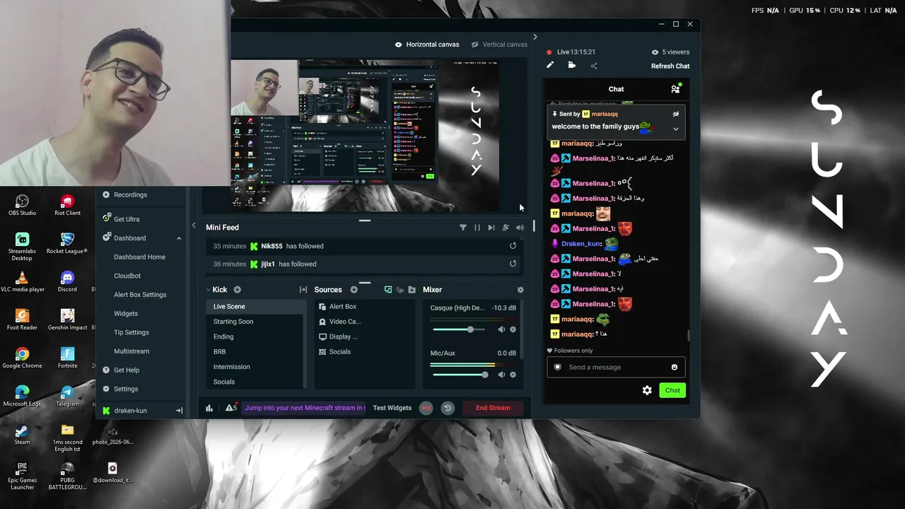 Draken_kun live