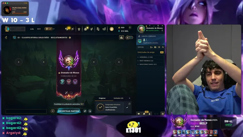 😈RIVEN MID a 6 WINS de GRAND MASTER | !tts !opgg !voces !comandos !redes !ruleta