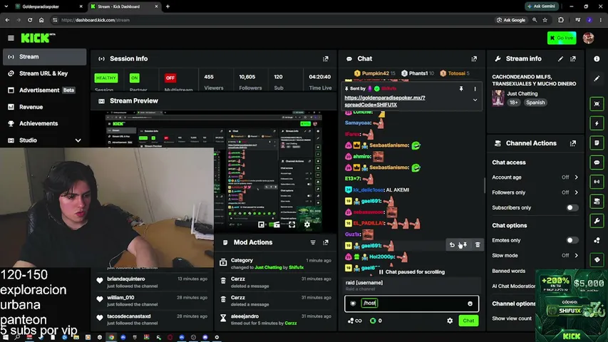 shifu1x playing Chat Roulette - Live Casino Stream