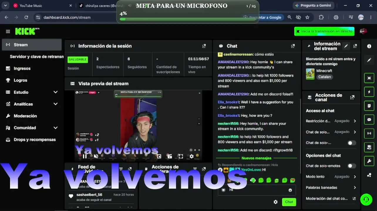 Bienvenido a mi strem entra y diviertete conmigo