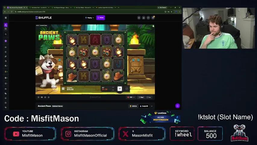 misfitmason playing Slots & Casino - Live Casino Stream