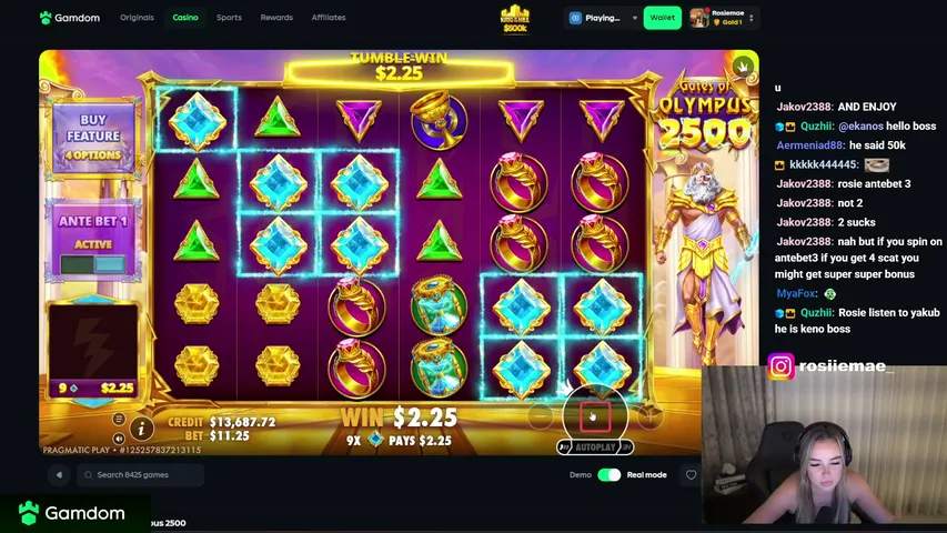rosiemae playing Slots & Casino - Live Casino Stream