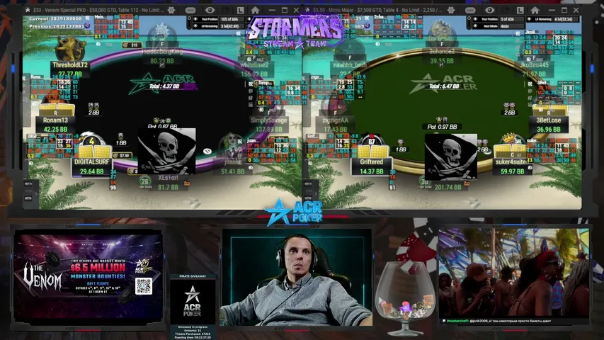 XLs1or playing Monopoly Poker - Live Casino Stream