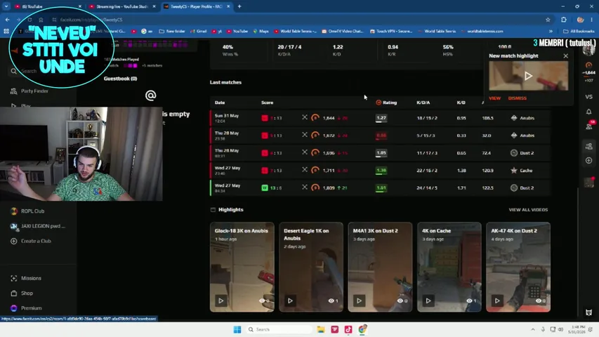 CEL MAI TARE STREAMER DE CS2
