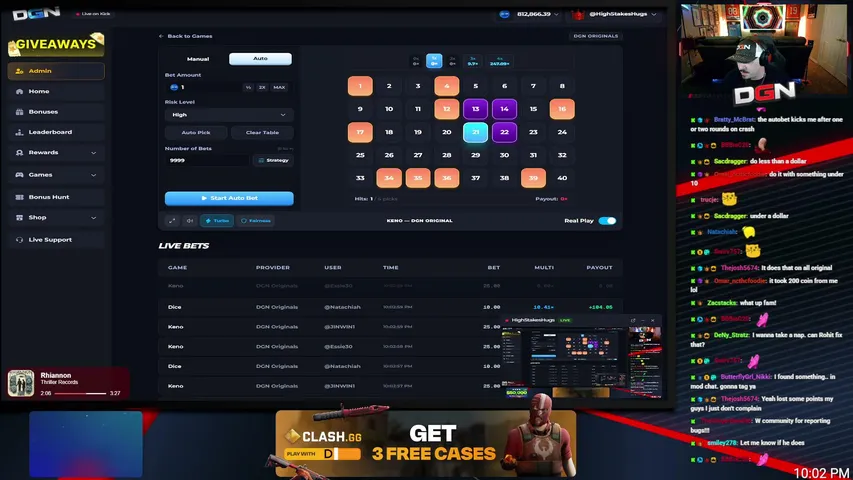 HighStakesHugs playing Slots & Casino - Live Casino Stream