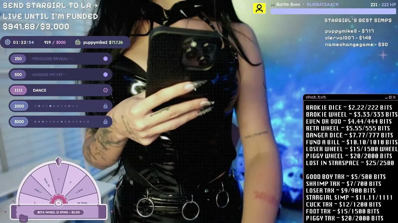 spoilstargirl live