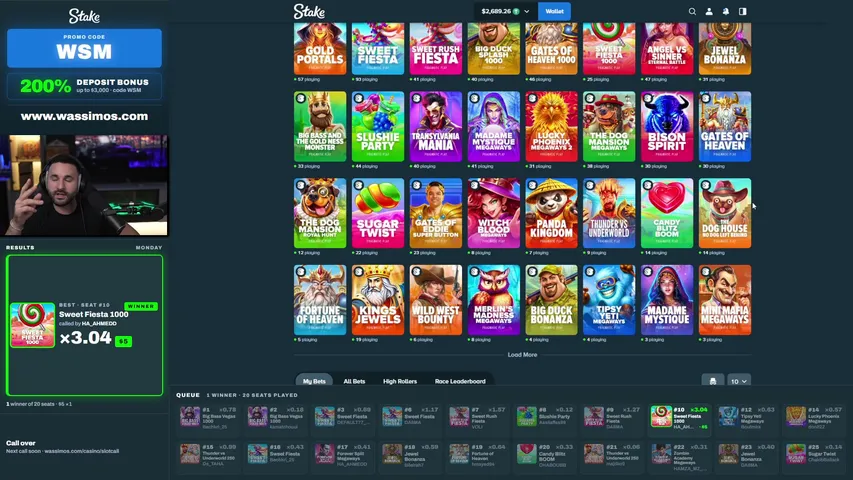 wassimostv playing Slots & Casino - Live Casino Stream