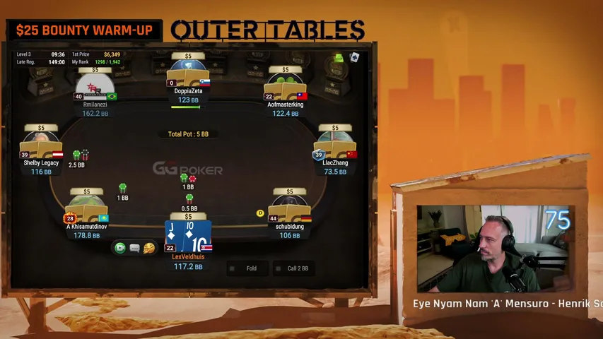 LexVeldhuis playing Poker - Live Casino Stream