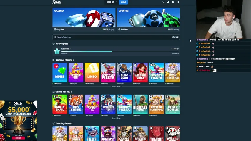 nick3l playing Slots & Casino - Live Casino Stream