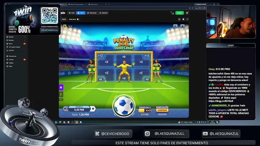 🎰NOCHE DE CASINO | !DISCORD | !TTS | !1WIN | CÓDIGO: CEVICHEROOO