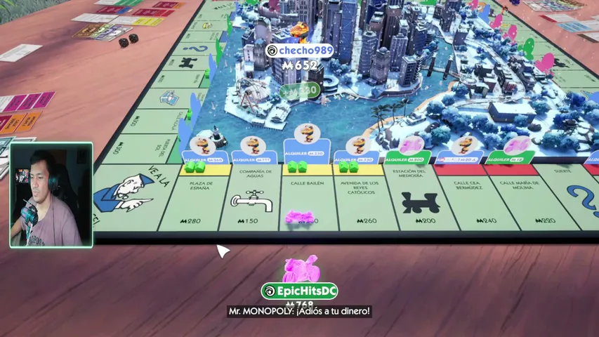 epichitsdc playing Monopoly - Live Casino Stream