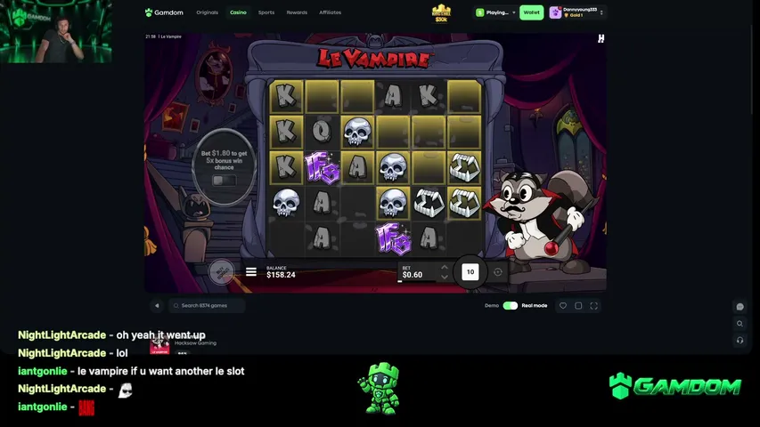 dannyyoung333 playing Slots & Casino - Live Casino Stream