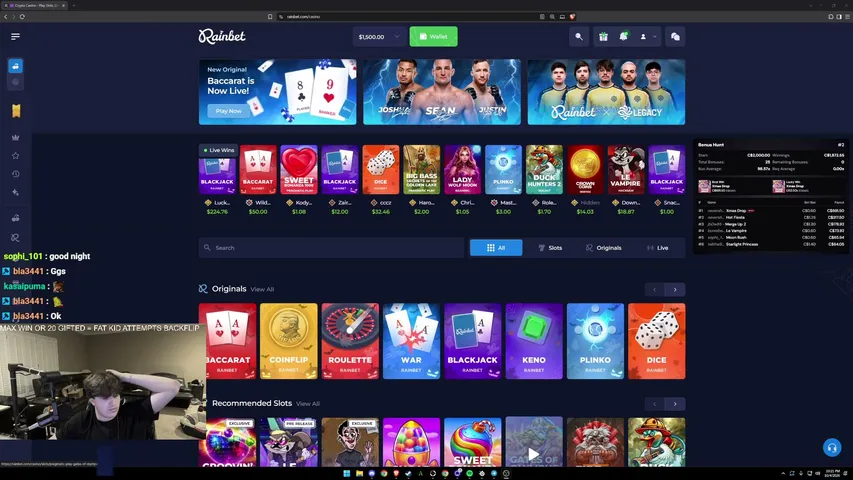 colebear playing Slots & Casino - Live Casino Stream