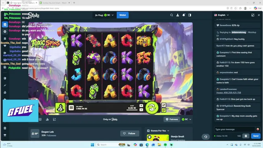 scottie-the-god playing Slots & Casino - Live Casino Stream