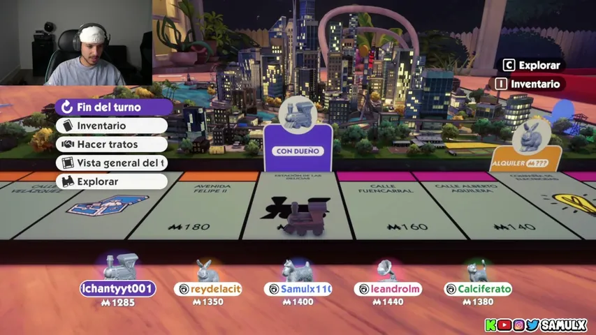 Samulx playing Monopoly - Live Casino Stream