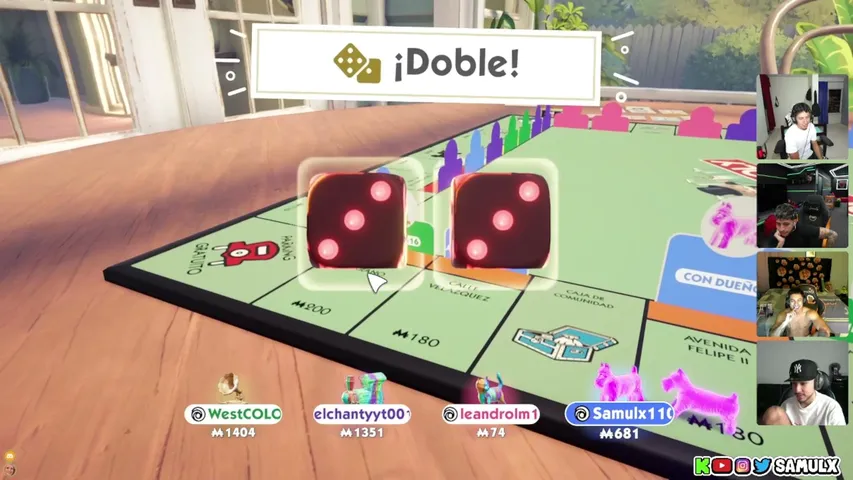 Samulx playing Monopoly - Live Casino Stream
