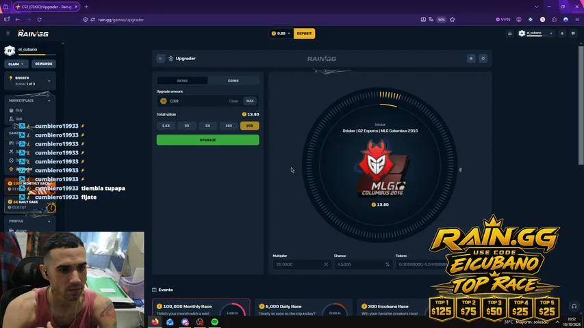 eicubano playing Slots & Casino - Live Casino Stream