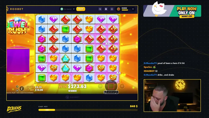 wuskin playing Slots & Casino - Live Casino Stream