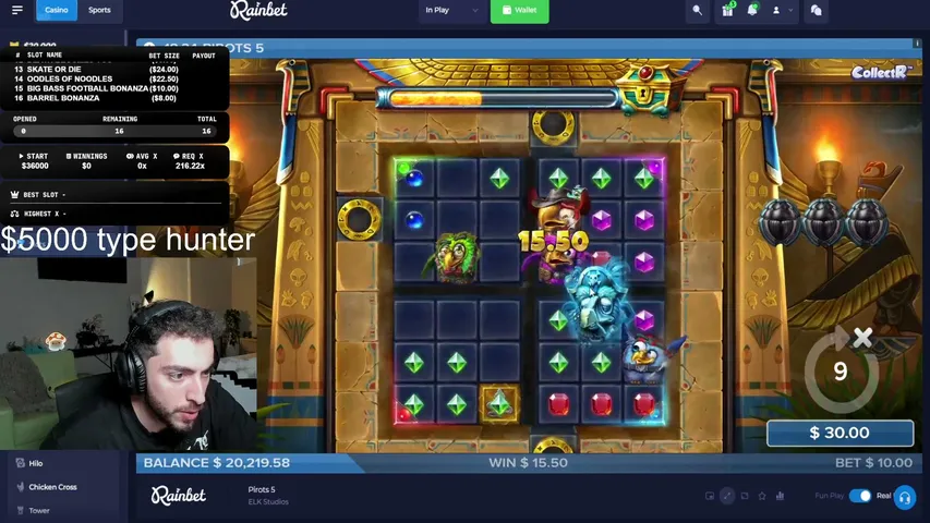 deanridge playing Slots & Casino - Live Casino Stream