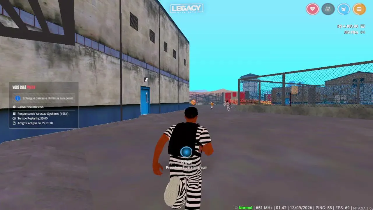 LIVE ON - JOGANDO GTA - SEM RUMO
❗legacy ❗fc26 ❗reduto ❗fivem❗mta