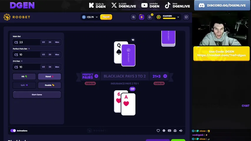 dgen playing Slots & Casino - Live Casino Stream