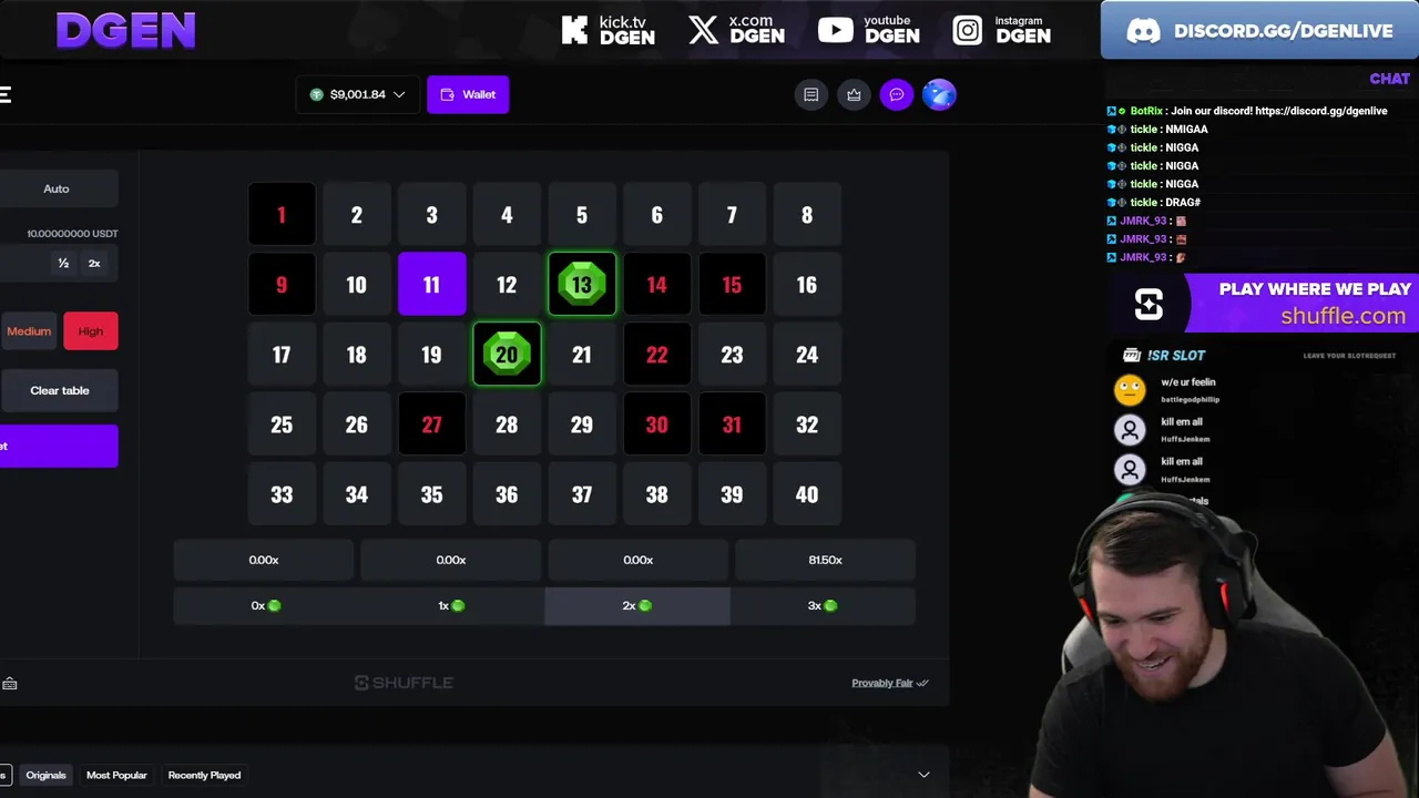 🚨LUXDROP THEN SHUFFLE 2K START🚨 CALL 250X AND WIN $$$ WOW FREE CASH 🚨 !shuffle !luxdrop
