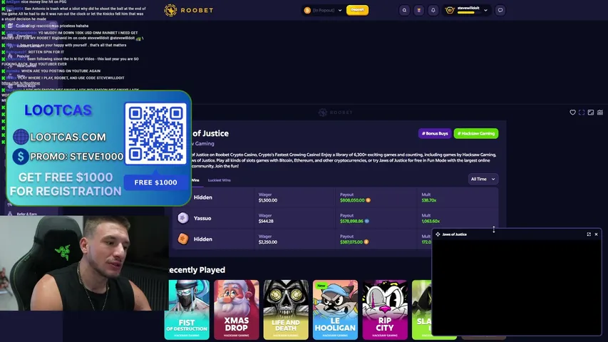 stevlewilzlddoit playing Slots & Casino - Live Casino Stream