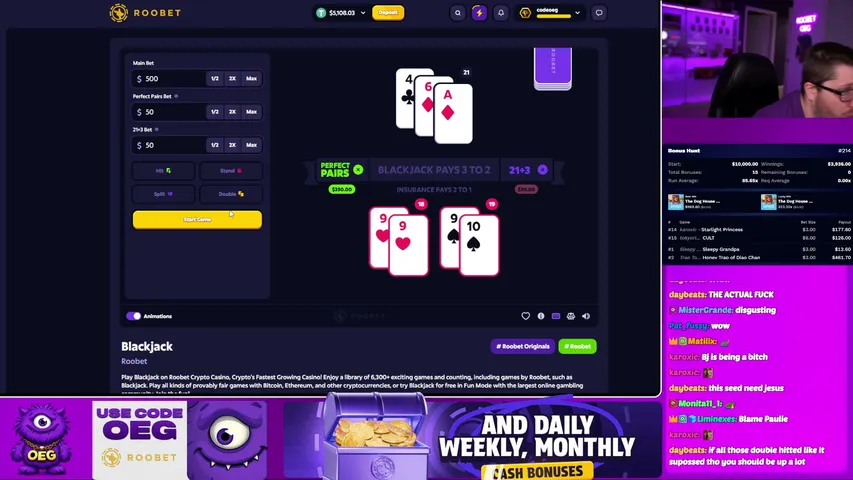 🟣$10,000 Chat Calls on !Roobet🦘+ !Packdraw - $45,000 in Leaderboard's OEG.GG🏆 (!Discord) !LB !PLB