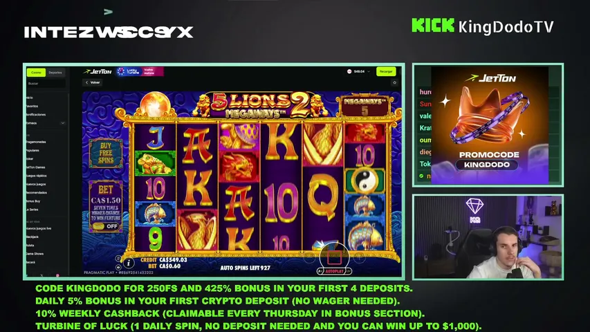kingdodotv playing Slots & Casino - Live Casino Stream