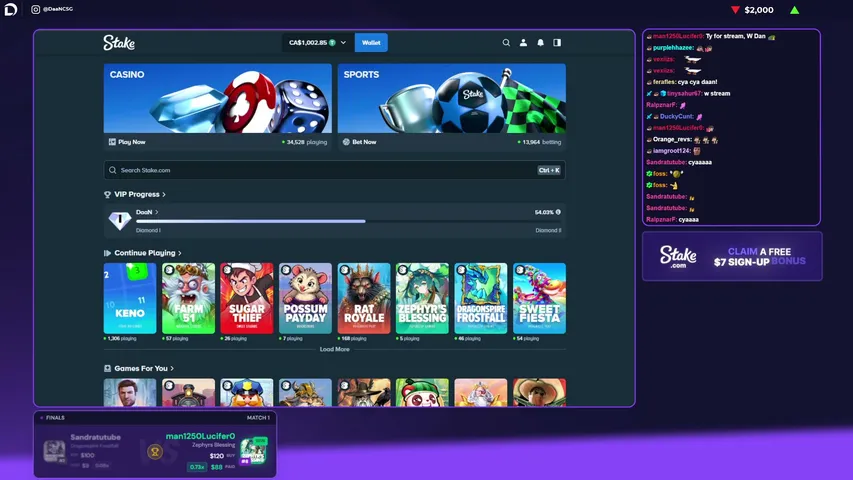 daan playing Slots & Casino - Live Casino Stream