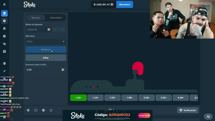adrianozendejas32 playing Slots & Casino - Live Casino Stream