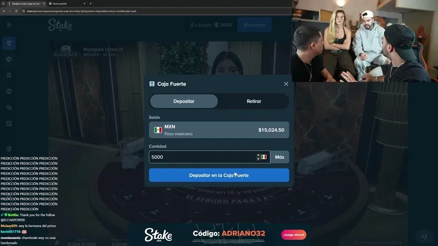 adrianozendejas32 playing Slots & Casino - Live Casino Stream
