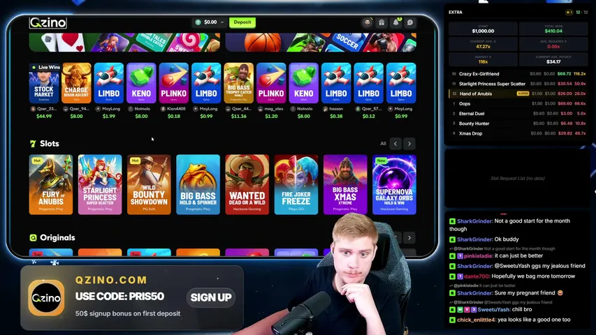 VIEWER PICKS MY SLOTS on QZINO.COM  | !qzino | !discord | !socials | !website