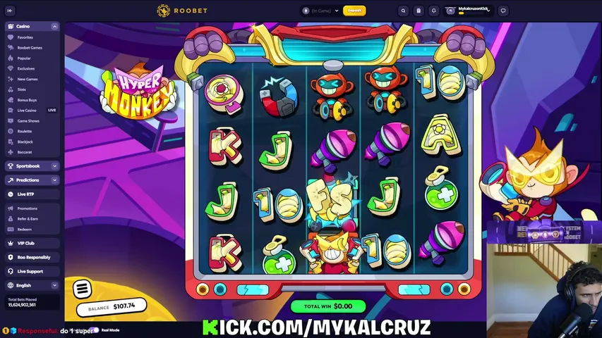 mykalcruz playing Slots & Casino - Live Casino Stream