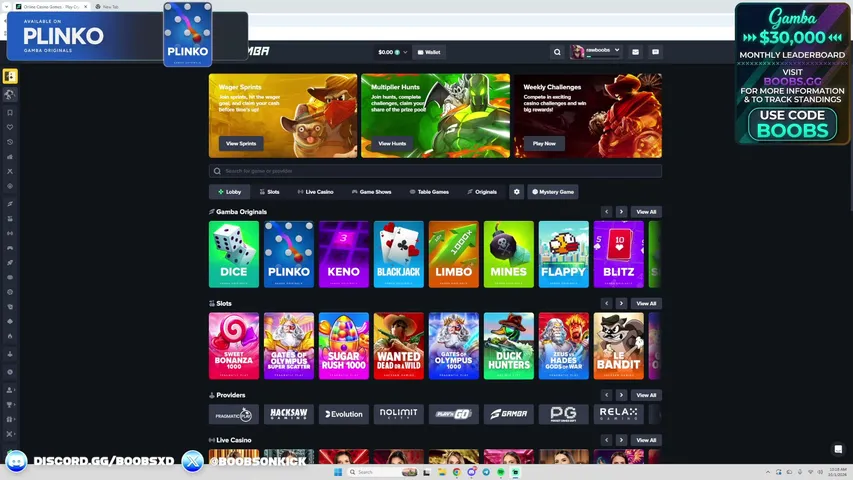 boobs playing Slots & Casino - Live Casino Stream