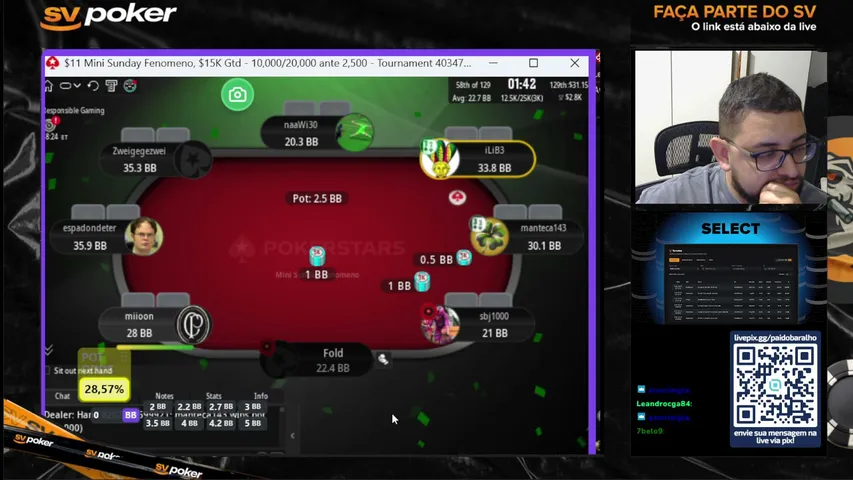 PaiDoBaralho playing Poker - Live Casino Stream