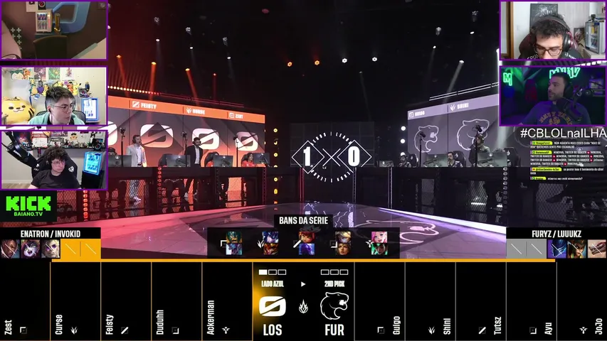 LOS x FURIA | #CBLOL Official Co-stream  🌴 !cupom !sadia !grupo !kbmid