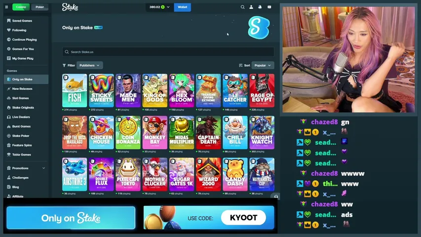 kyootbot playing Slots & Casino - Live Casino Stream